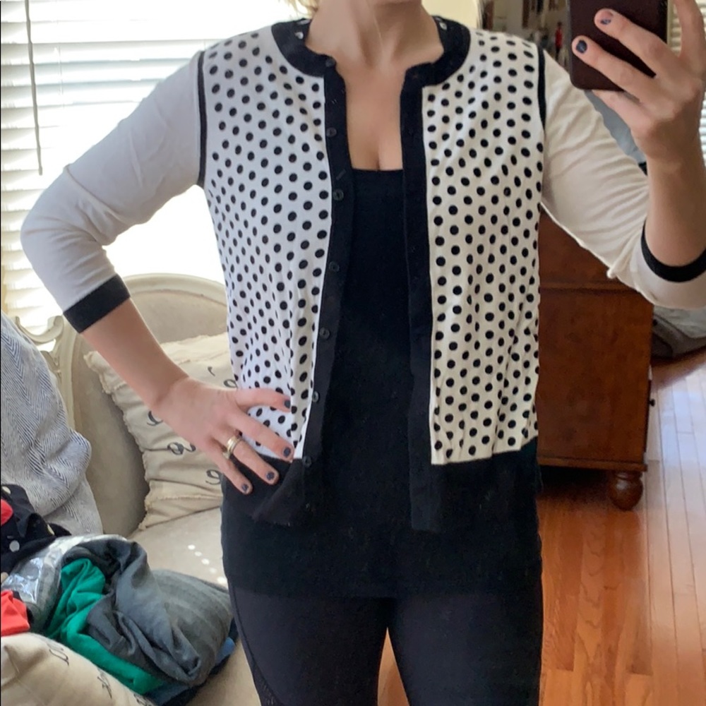 Polka dot cardigan